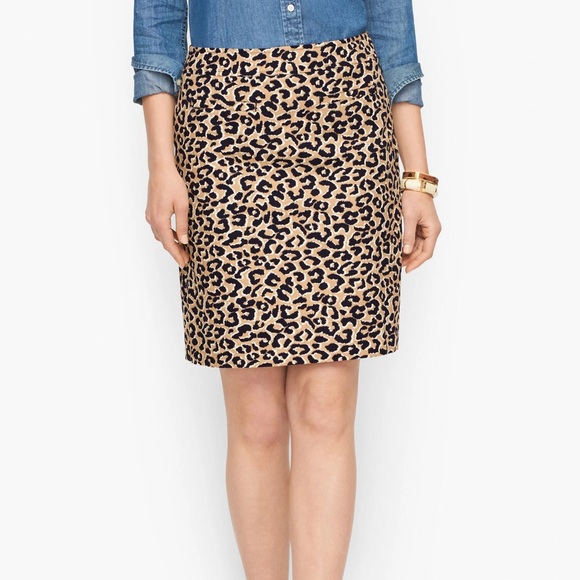Talbots Dresses & Skirts - Talbots Animal Print Leopard Print Pencil Skirt Size 16P